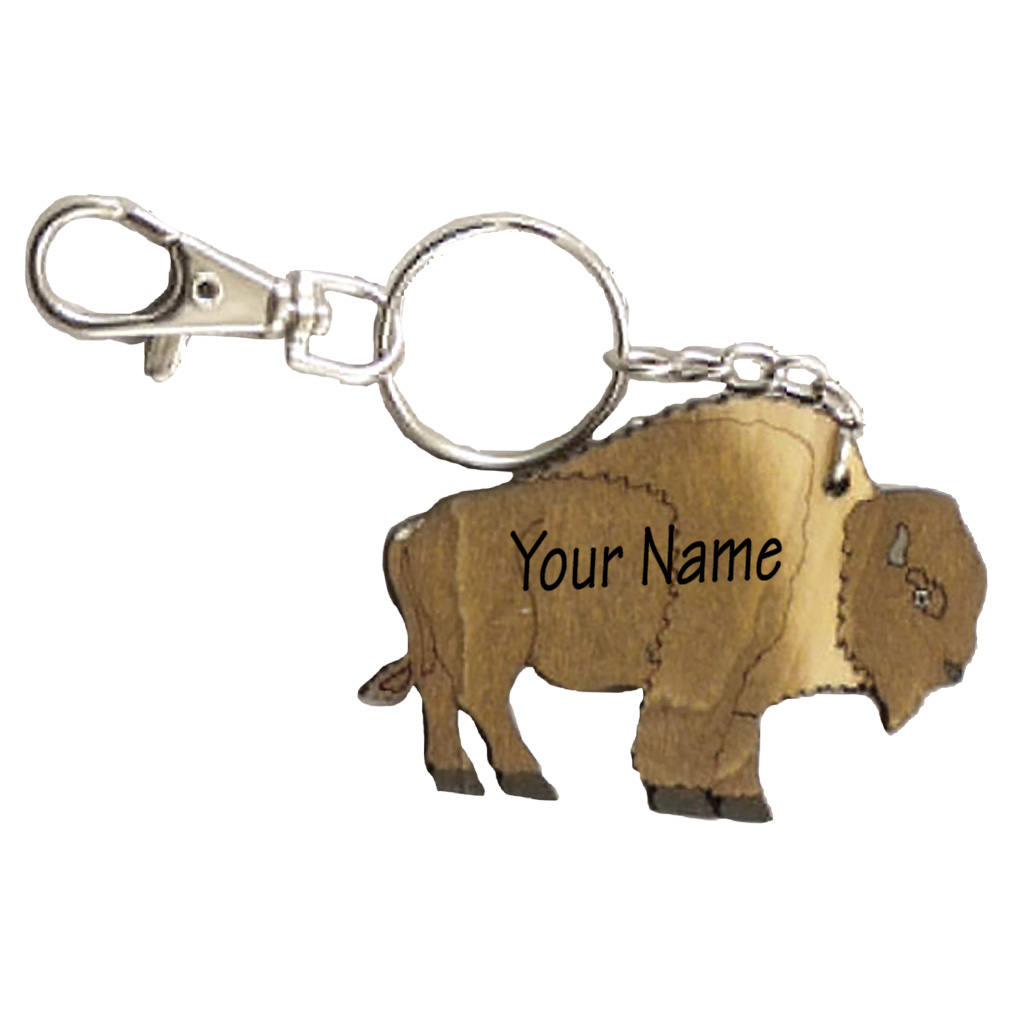 Laser Cut Buffalo Keychain 63102