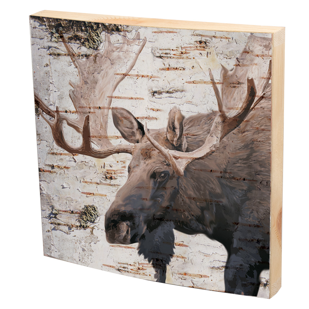 Moose Bark-Look Plaque 63371