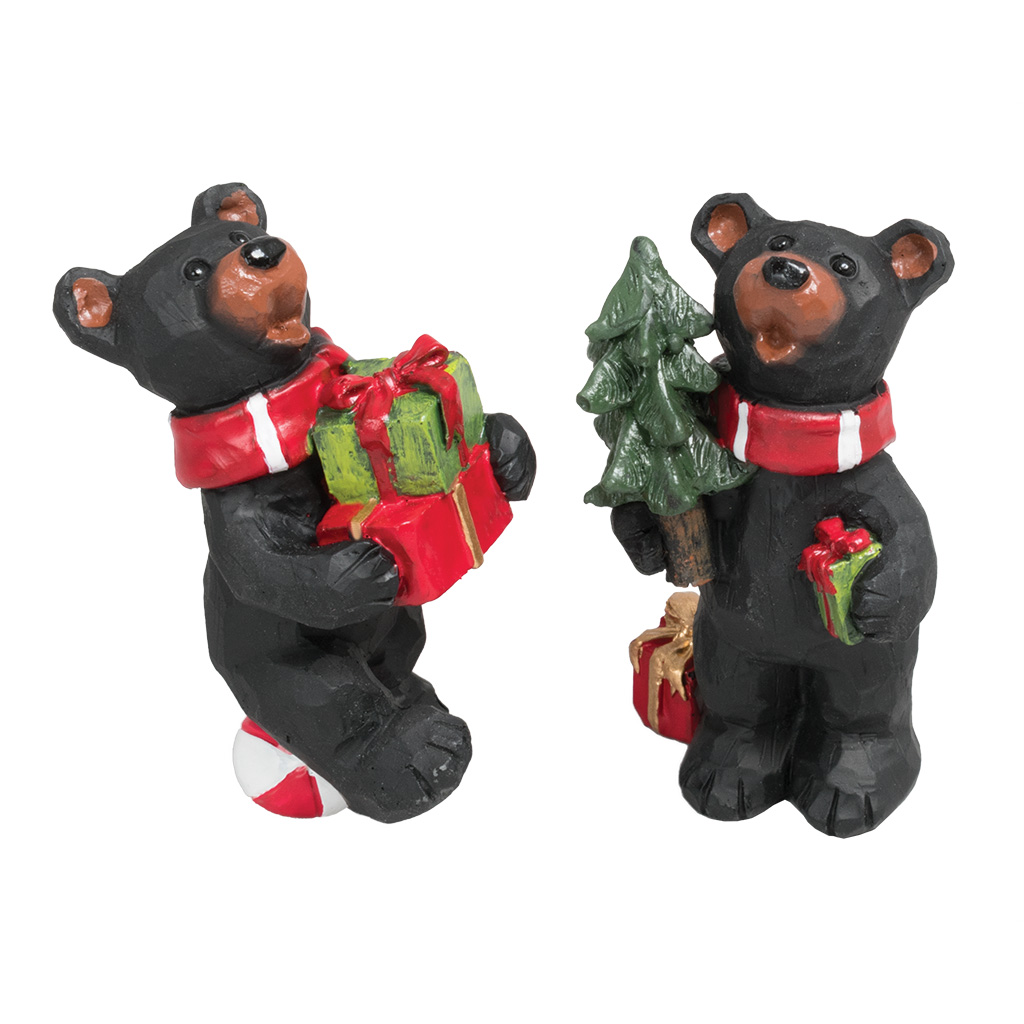 Christmas Gift Bear Figurine 63397