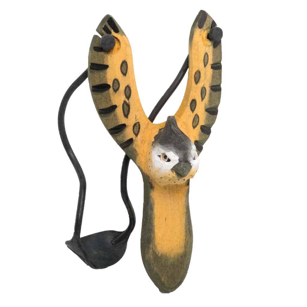 Carved Wood Roadrunner Slingshot 63542