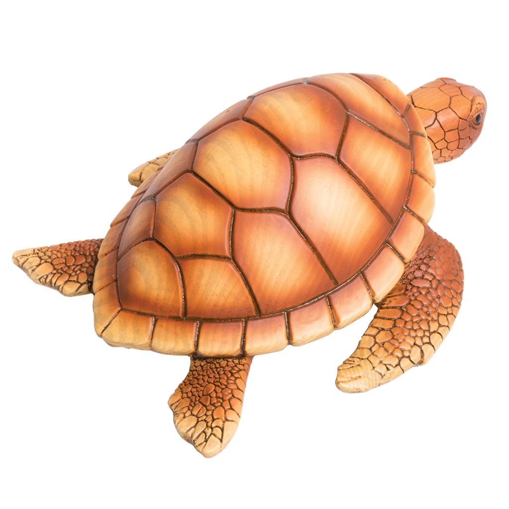 Figure Woodgrain Look Bobble Sea Turtle 63591 View 2
