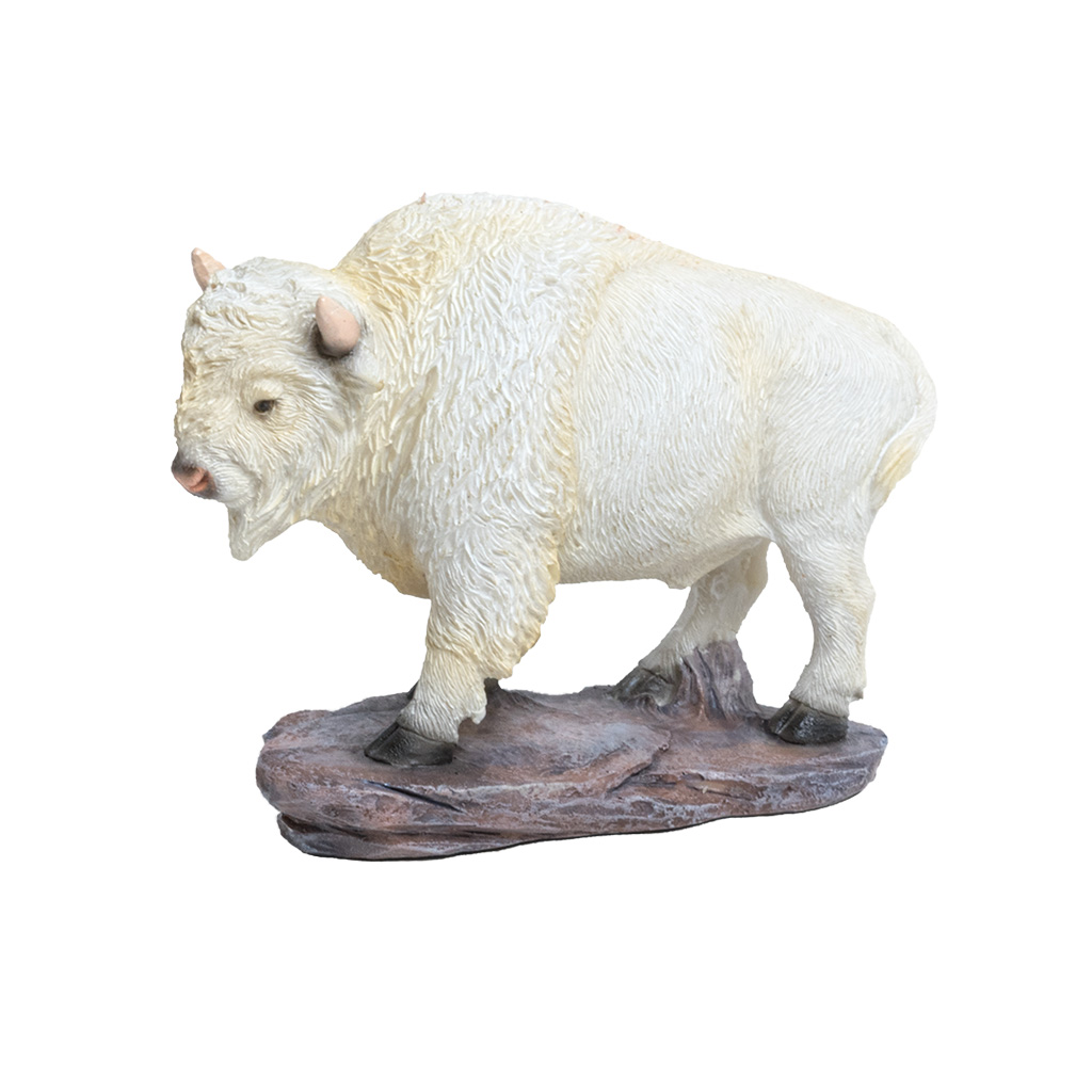 4"  White Buffalo Figurine 63666