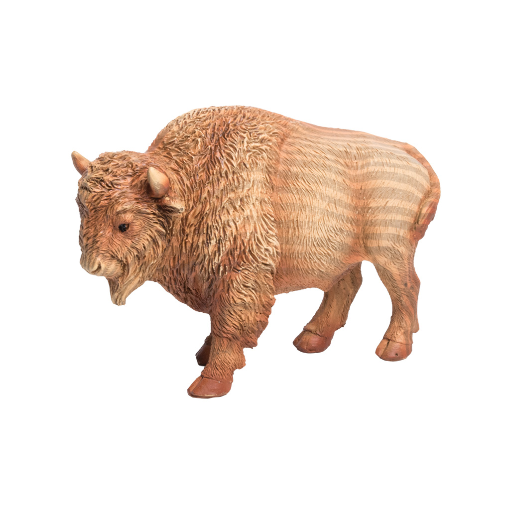 4"  Wood Grain Buffalo Figurine 63668