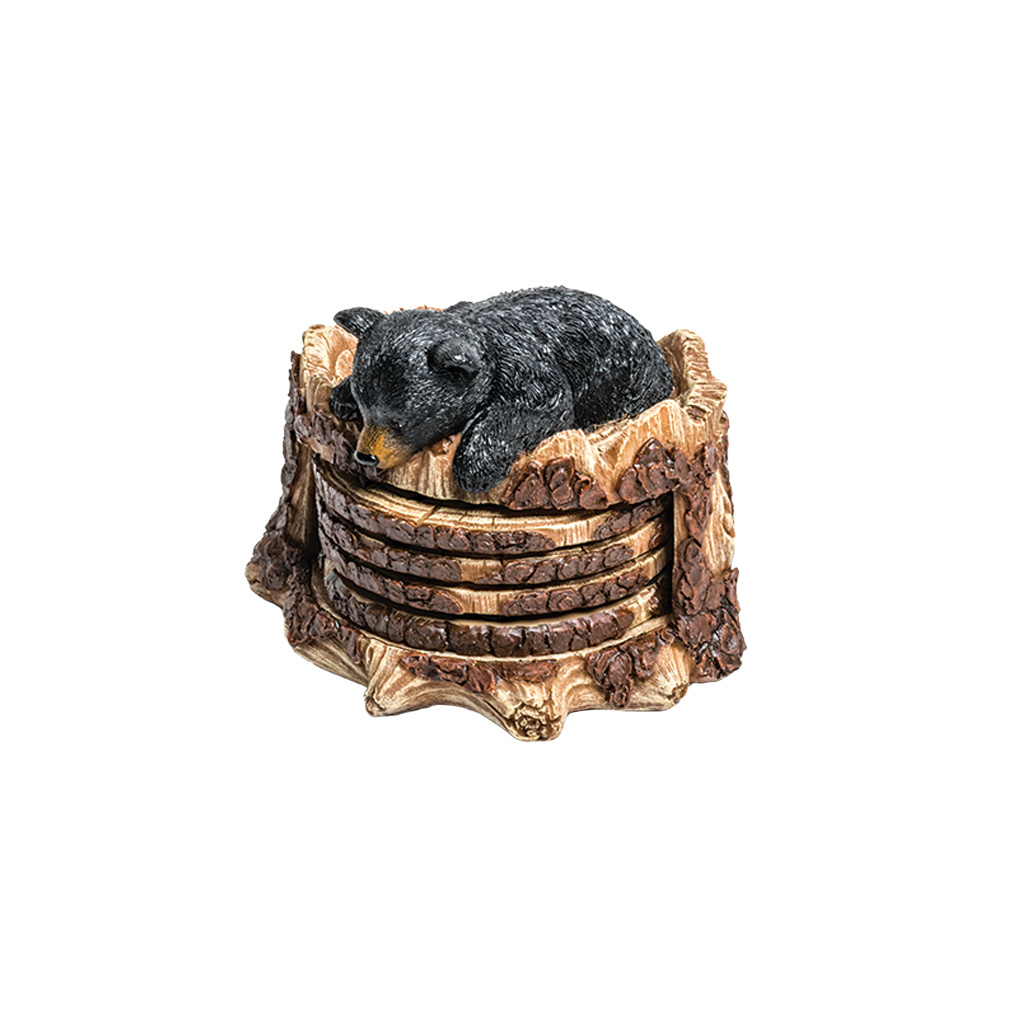 Bear With Paw Track Coaster Set 63732 View 2