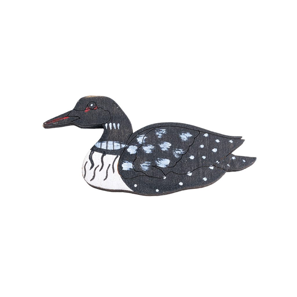 Wooden Laser Loon Magnet 63744