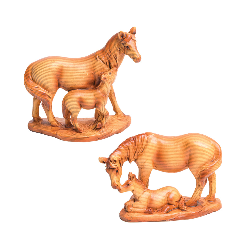 Wood Grain Horse Figure 63748