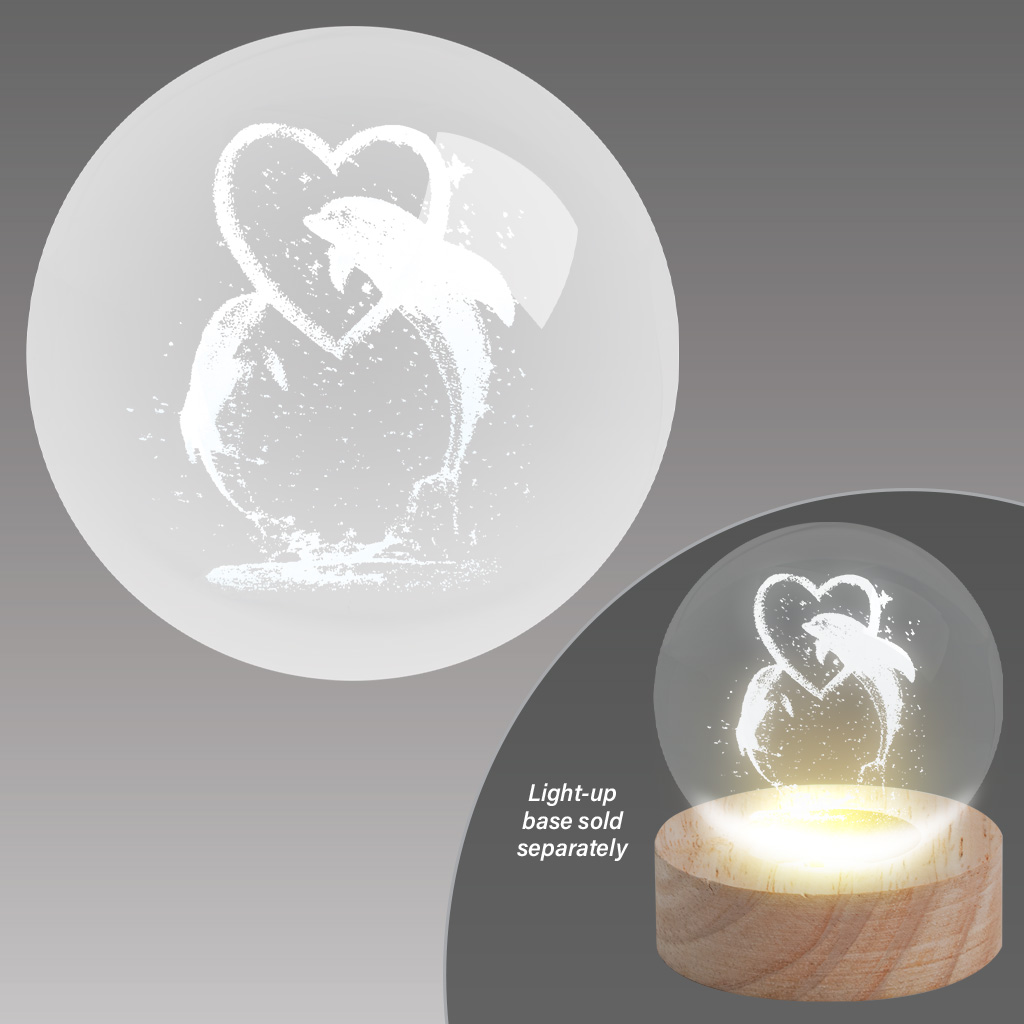 Glass Ball Figurine Dolphin 63756