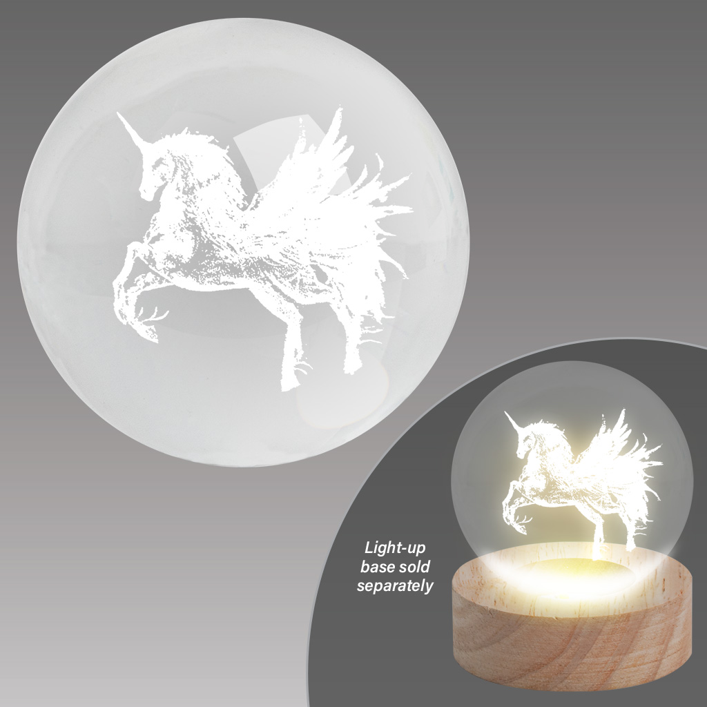 Glass Ball Figurine Pegasus 63759