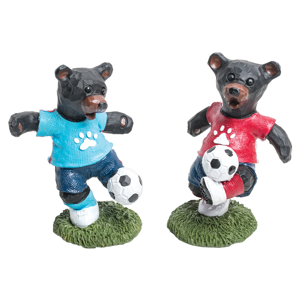 Soccer Player Bear Figurines 2A 63762