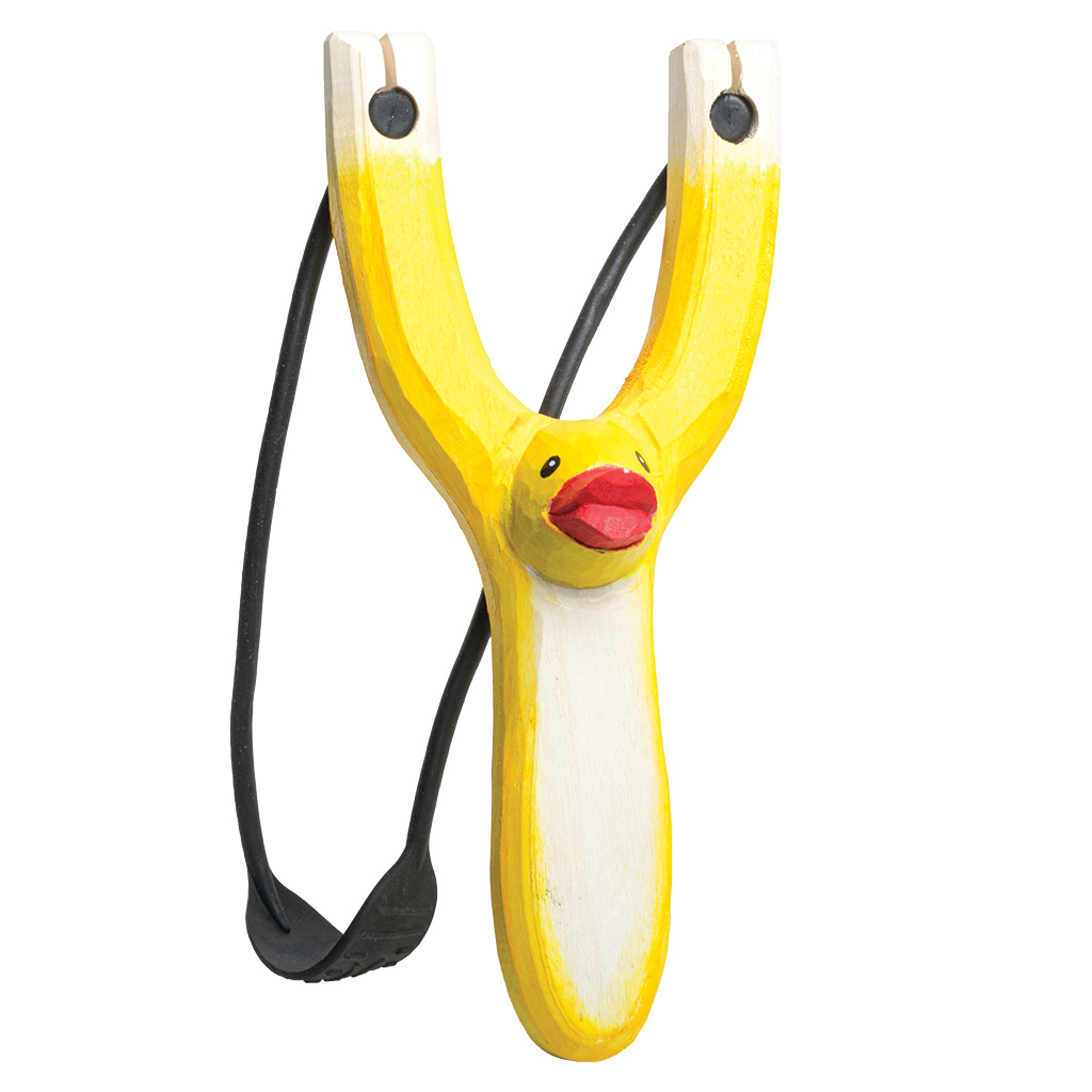 Slingshot Rubber Duck Wood 63767