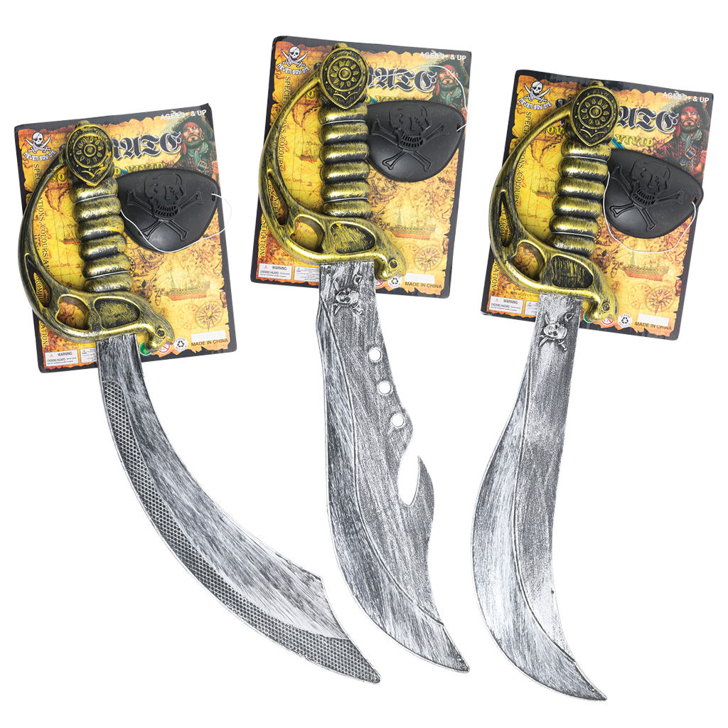 Pirate Sword Toy 3 asst 63774