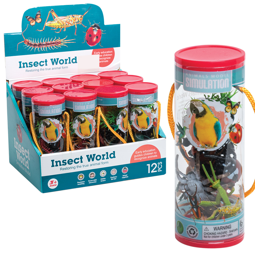 Insect World Tube Toy 12PC 3A 63784