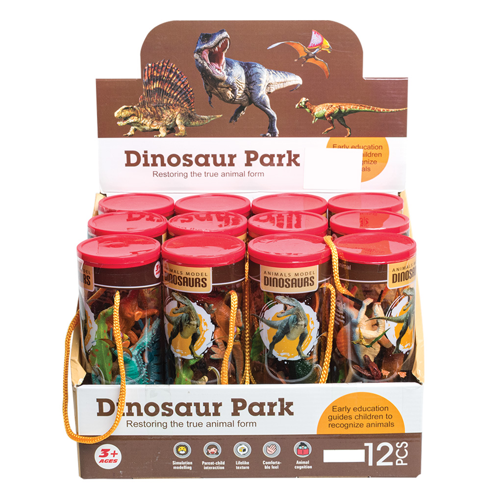 Dino World Tube Toy 12PC 3A 63785 View 2
