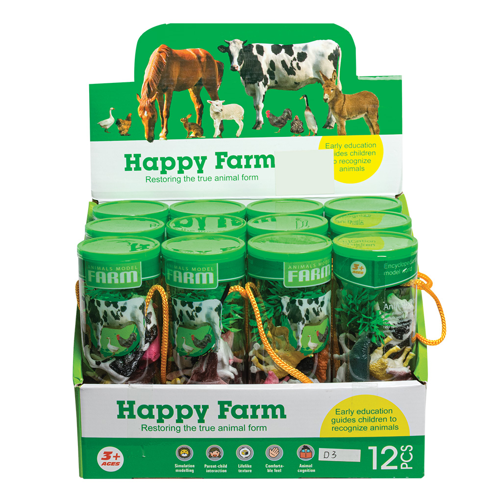 Happy Farm Tube Toy 12PC 63786 View 2