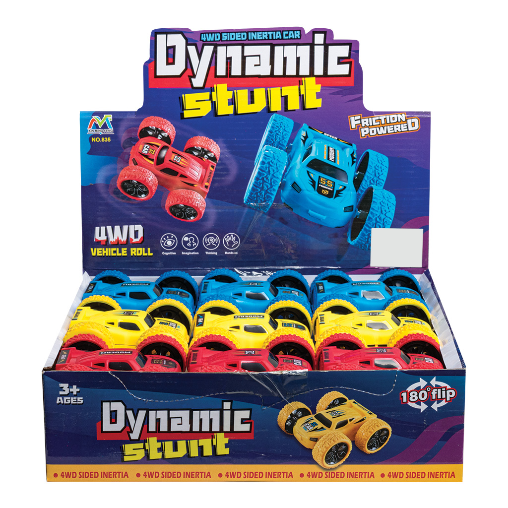Dynamic Stunt Car Toy W/Display 12pc 3A 63787 View 2