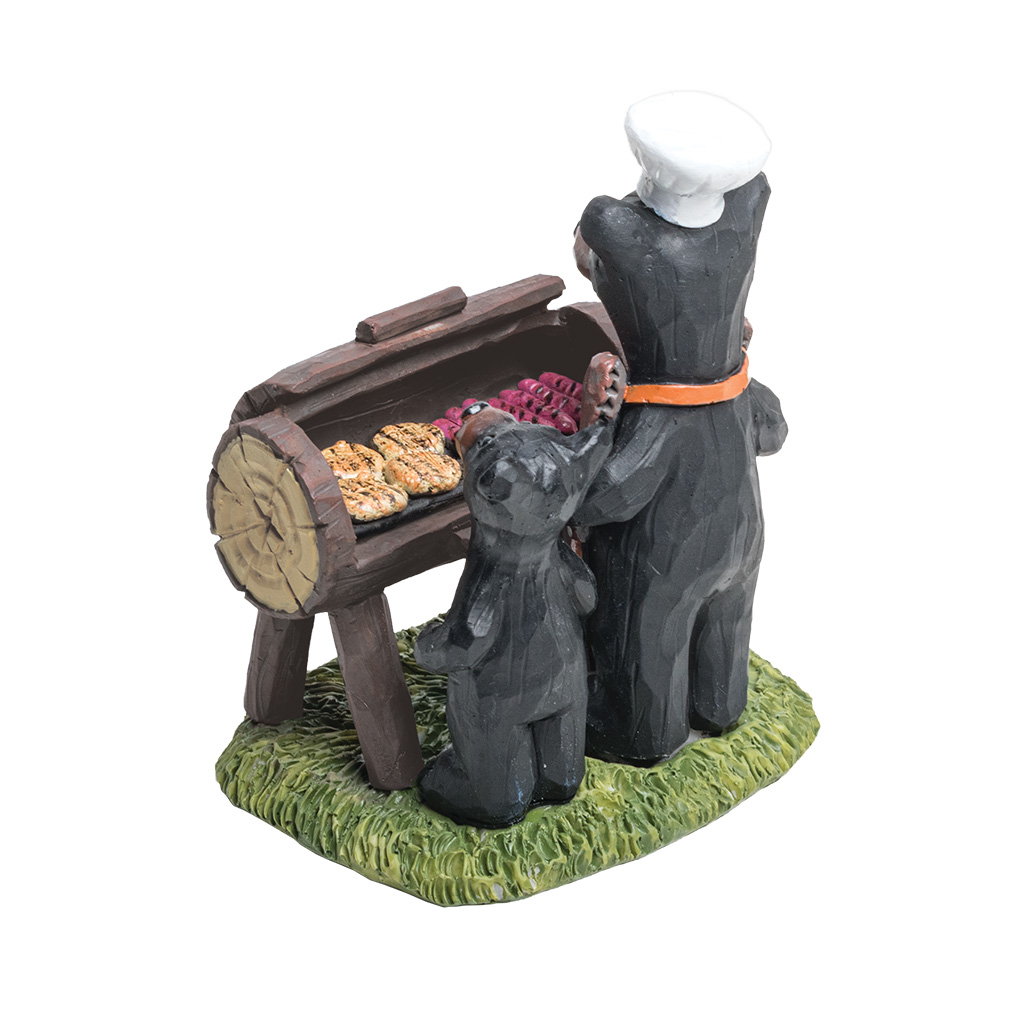 BBQ Bear Dad & Cub Figurine 63789 View 2