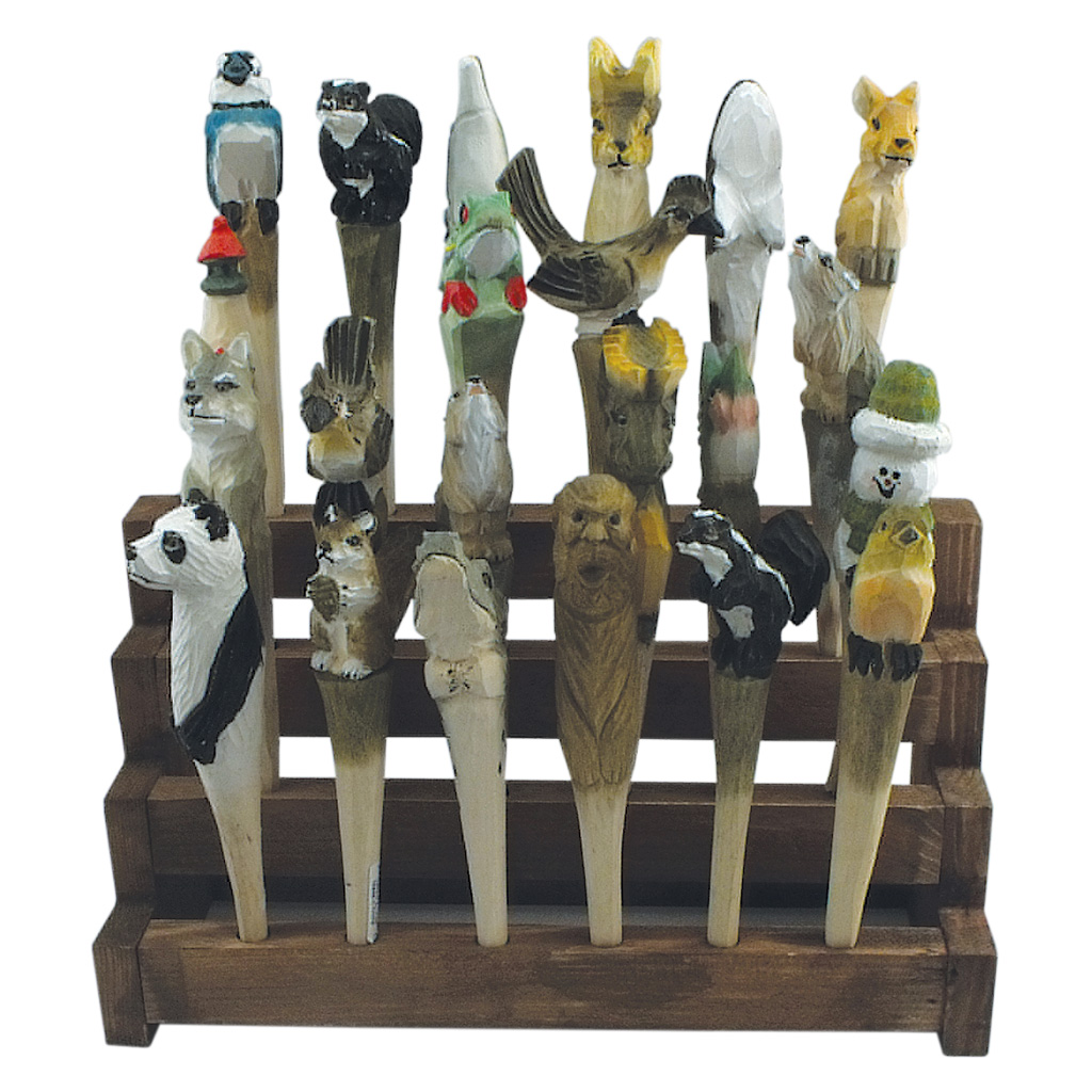 24 Pen Wood Rack 81070